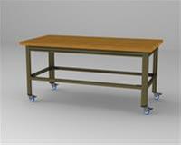 View larger image of 36" x 72" STANDARD BENCH W/ CASTERS