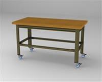 View larger image of 30" x 60" STANDARD BENCH W/ CASTERS