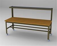 View larger image of 36" x 96" SHELF BENCH W/ CASTERS