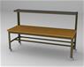 36" x 96" SHELF BENCH W/ CASTERS