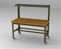 View larger image of 30" x 60" SHELF BENCH W/ CASTERS