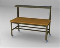 View larger image of 36" x 72" SHELF BENCH W/ CASTERS